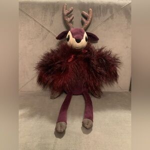 Jellycat Viola Reindeer Burgundy Plush Toy